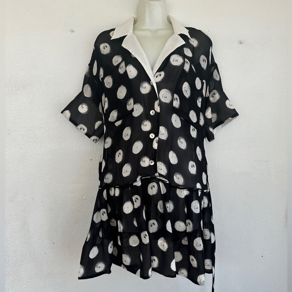 PLENTY BY TRACY REESE Short-Sleeve Mi Polka Dot Dress - Picture 3 of 8